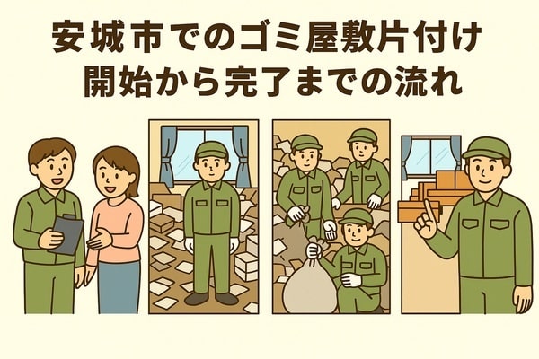 安城市でのゴミ屋敷片付け開始から完了までの流れ