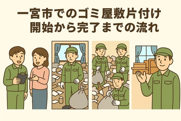 一宮市でのゴミ屋敷片付け開始から完了までの流れ