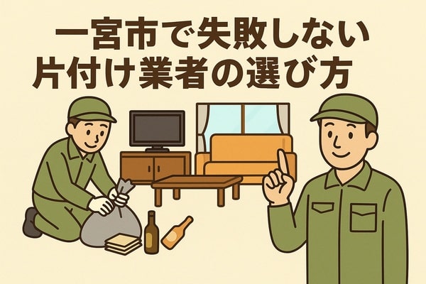 一宮市で失敗しない片付け業者の選び方
