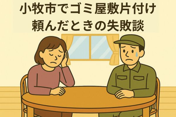小牧市でゴミ屋敷片付け頼んだときの失敗談
