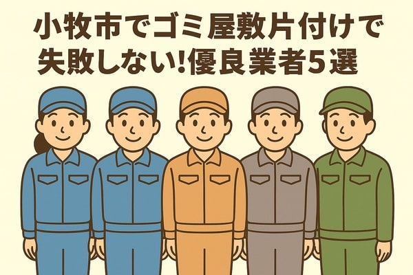 小牧市でゴミ屋敷片付けで失敗しない！優良業者5選