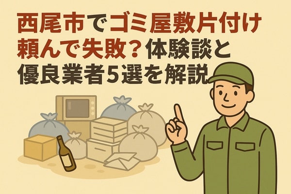 西尾市でゴミ屋敷片付け頼んで失敗？体験談と優良業者5選を解説