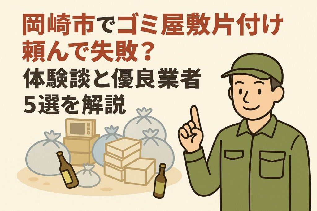 岡崎市でゴミ屋敷片付け頼んで失敗？体験談と優良業者5選を解説