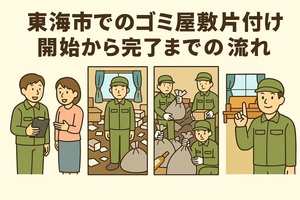 東海市でのゴミ屋敷片付け開始から完了までの流れ