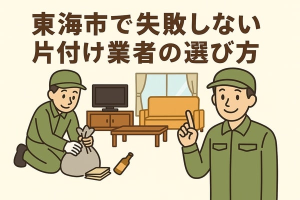 東海市で失敗しない片付け業者の選び方