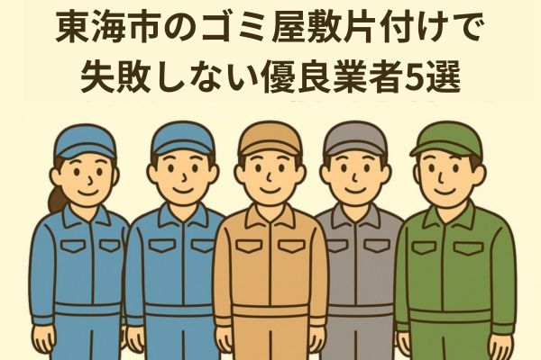 東海市でゴミ屋敷片付けで失敗しない！優良業者5選
