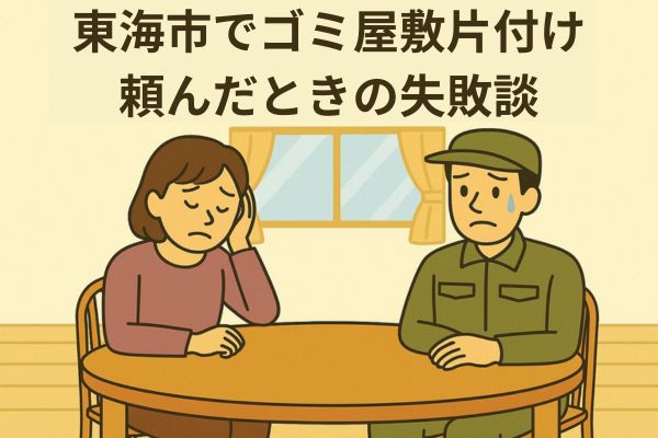 東海市でゴミ屋敷片付け頼んだときの失敗談